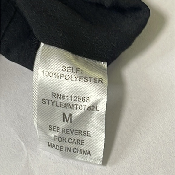 Miss Me Eyelash Metallic Mesh Top Black sparkly chevron Women’s Size Medium - Picture 10 of 11